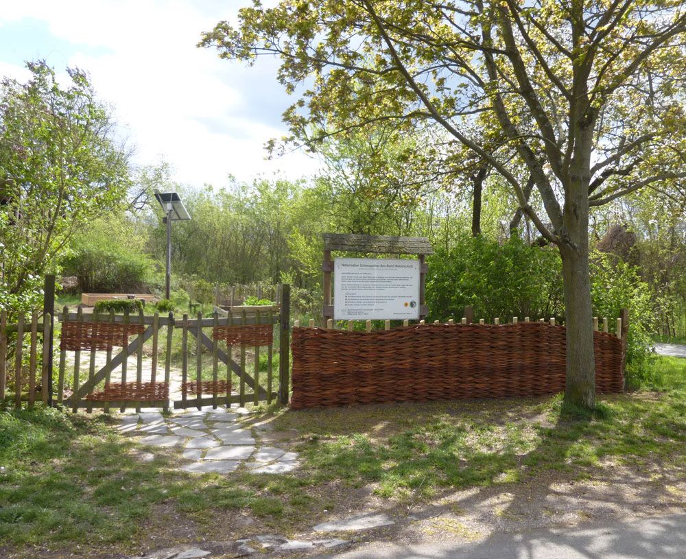 Weidenzaun im BN-Garten Weidenzaun im BN-Garten