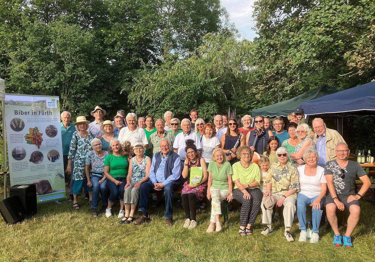 Die Gäste genossen das Sommerfest bei bestem Wetter im BN-Garten Sommerfest, Garten, BUND Naturschutz, Fürth