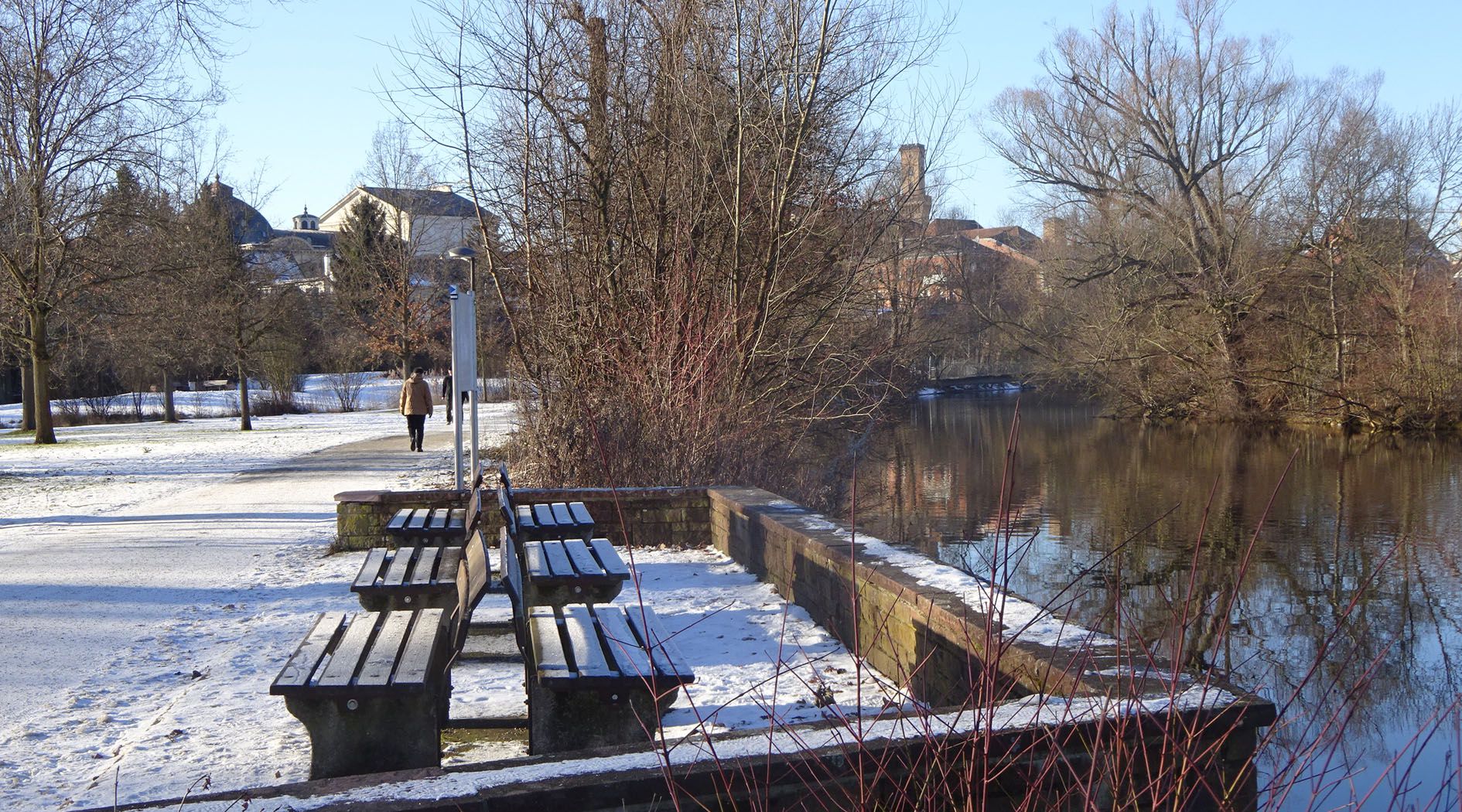 Winterlicher Stadtpark in Fürth Winterlicher Stadtpark in Fürth