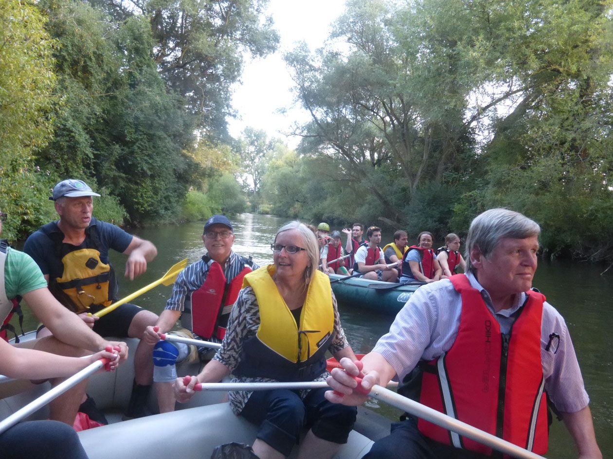 Bootsfahrt auf der Rednitz